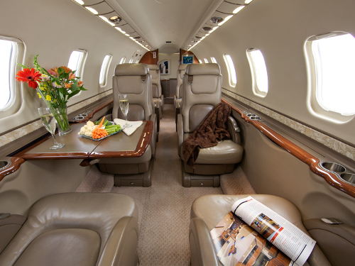 Lear 45XR Interior